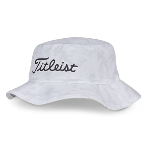 Titleist Breezer Bucket Hat in White / Black & White /  Camo