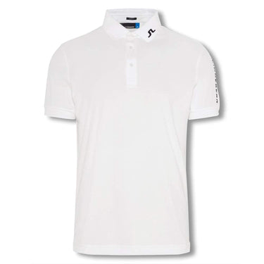 J.Lindeberg Tour Tech Slim Print Golf Polo 2019 White Medium-Golf Tech