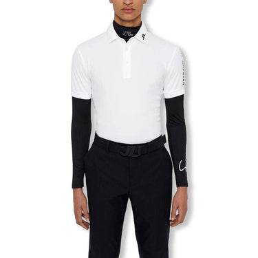 J.Lindeberg Tour Tech Slim Print Golf Polo 2019 White Medium-Golf Tech