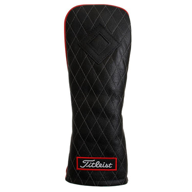 Titleist Jet Black Leather Fairway Golf Club Headcover-Golf Tech