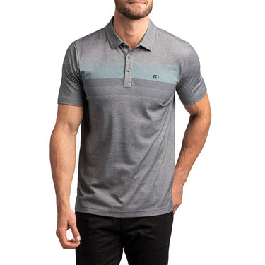 TravisMathew Respite Heather Grey Pinstripe SM-Golf Tech