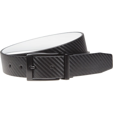 Nike Men's Carbon Fiber-Texture Reversible Belt-Golf Tech