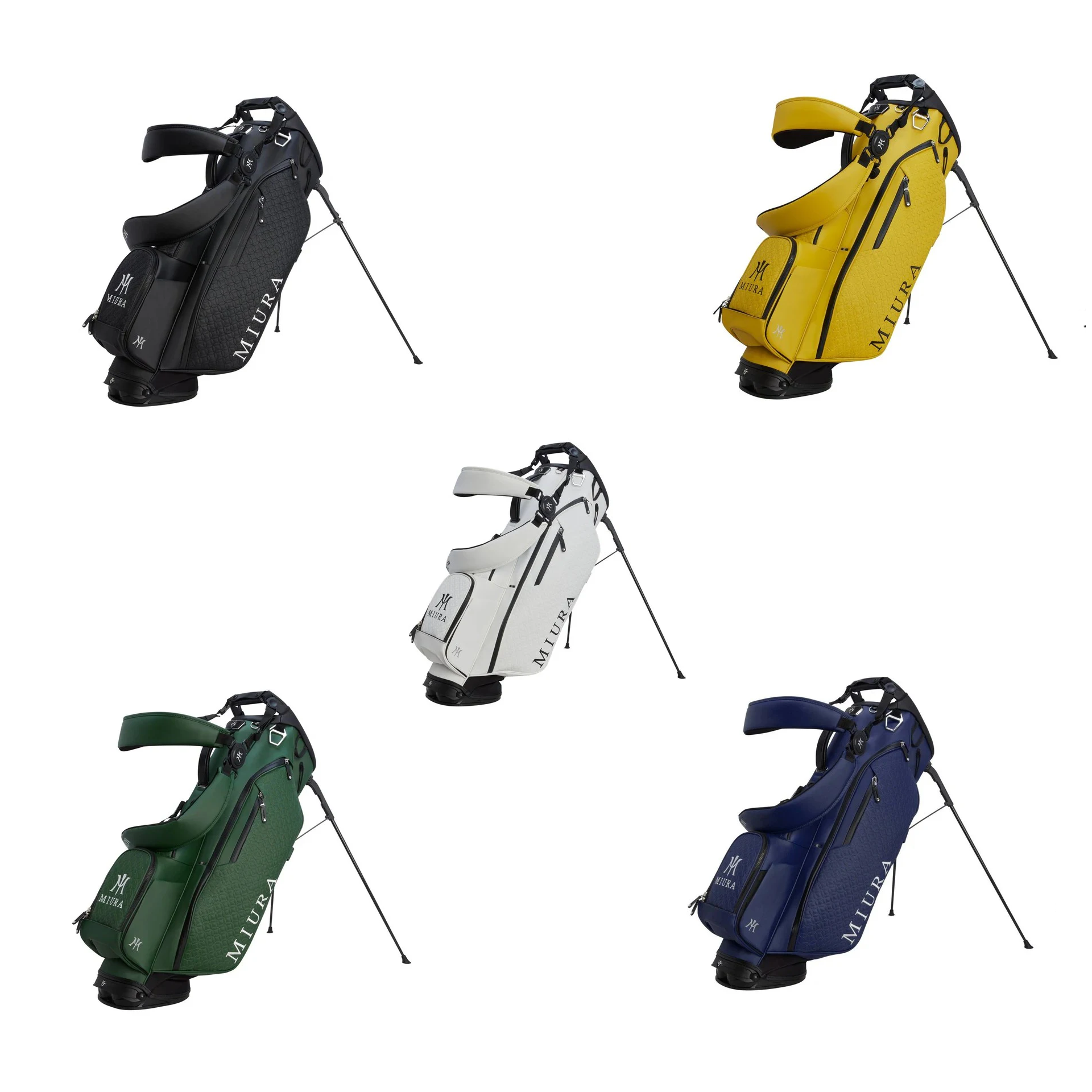 Miura Player IV Pro Stand Bag in Black, White, Navy, Green