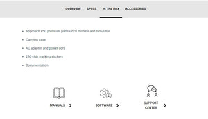 Garmin Approach R50 Premium Golf Launch Monitor and Simulator