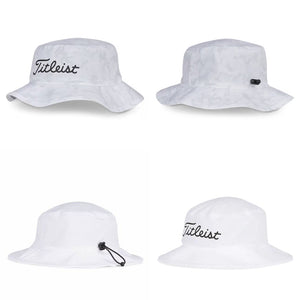 Titleist Breezer Bucket Hat in White / Black & White / Camo