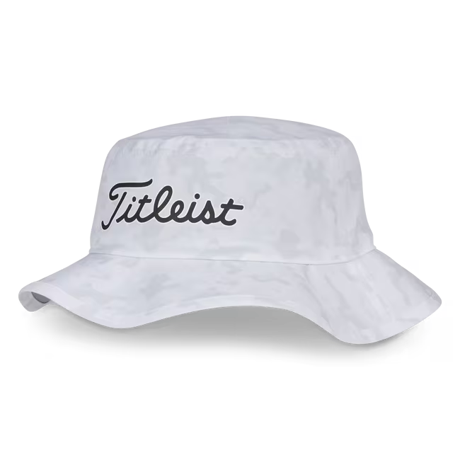 Titleist Breezer Bucket Hat in White / Black & White /  Camo