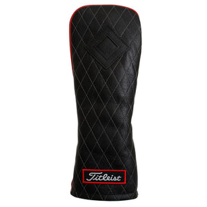 Titleist Jet Black Leather Fairway Golf Club Headcover-Golf Tech