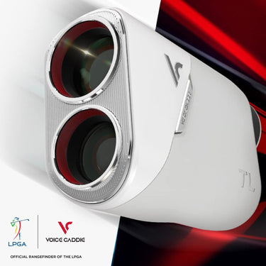 Voice Caddie TL1 Golf Rangefinder with Slope - Laser Distance Measure Device with Pin Tracer, V-Algorithm, 6X Mag & 2-Color OLED-Golf Tech