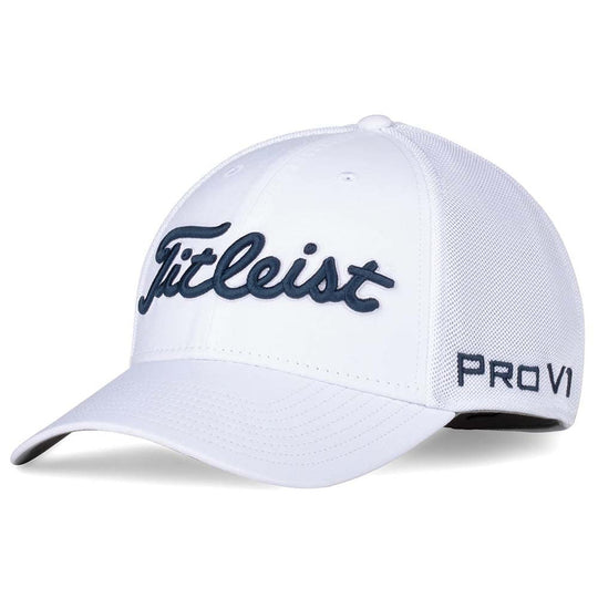 Titleist Golf Tour Sports Mesh Cap White Collection White/Navy Small/Medium