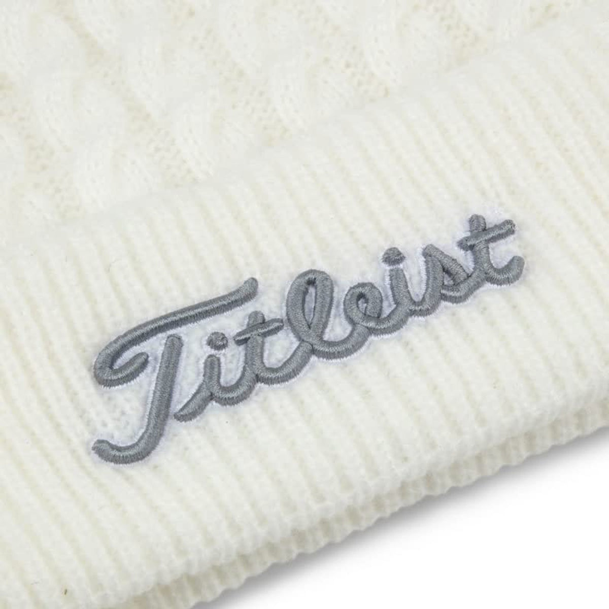 Titleist Golf Ladies Cable Knit Pom Pom Hat-Golf Tech