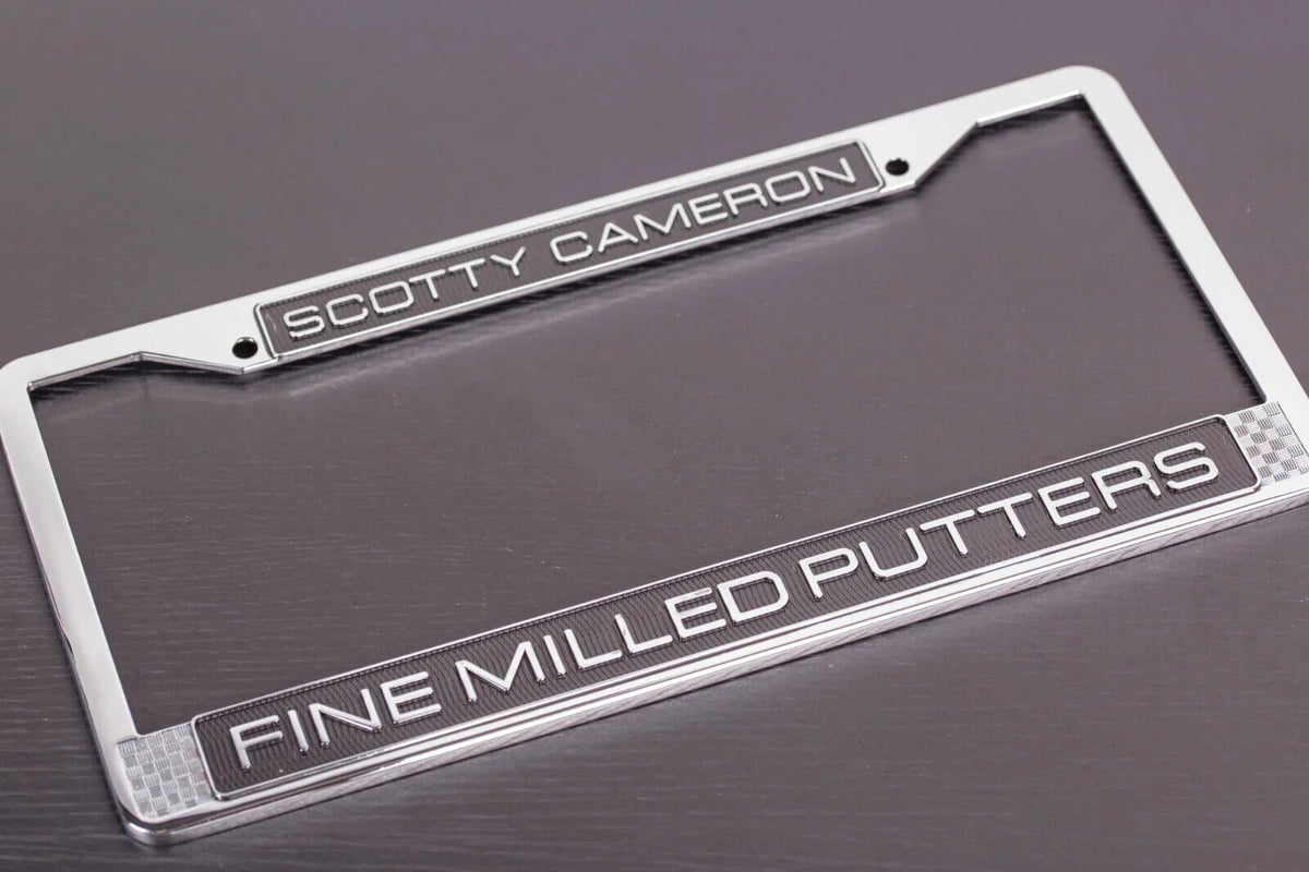 New Sealed Scotty Cameron Metal License Plate Frame Fine Milled Putters RARE