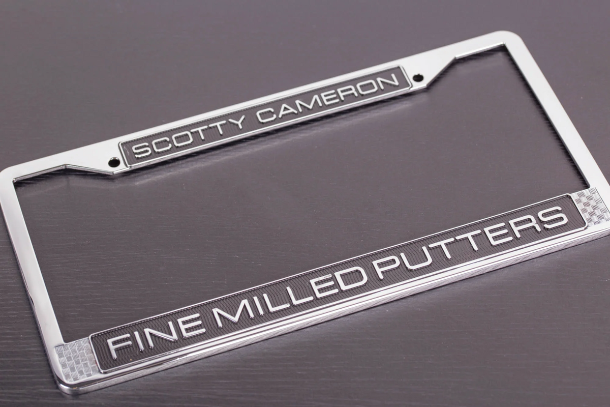 New Sealed Scotty Cameron Metal License Plate Frame Fine Milled Putters RARE