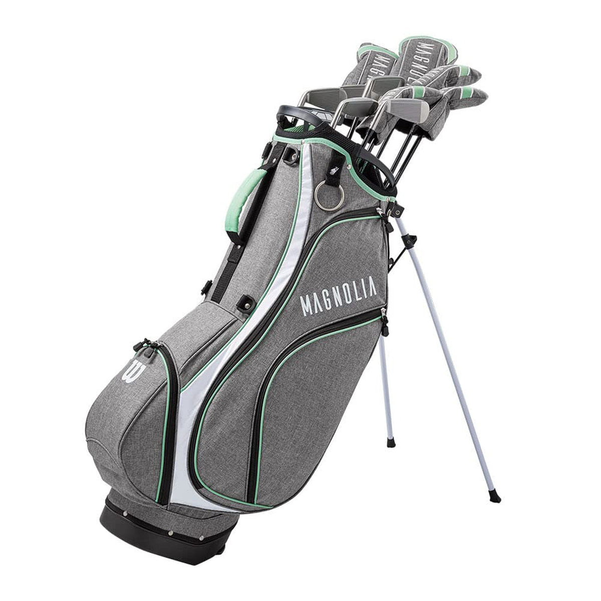 WILSON Magnolia Gray-Mint Womens Right Hand Carry Complete Golf Set-Golf Tech