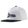 Puma JR SCRIPT SNAPBACK CAP Juniors Headwear-White/Black-One Size Fits All-Golf Tech