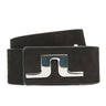 J.Lindeberg Men's Golf Belt (Carter Brushed Leather Belt, Black, 32inch (90cm))-Golf Tech