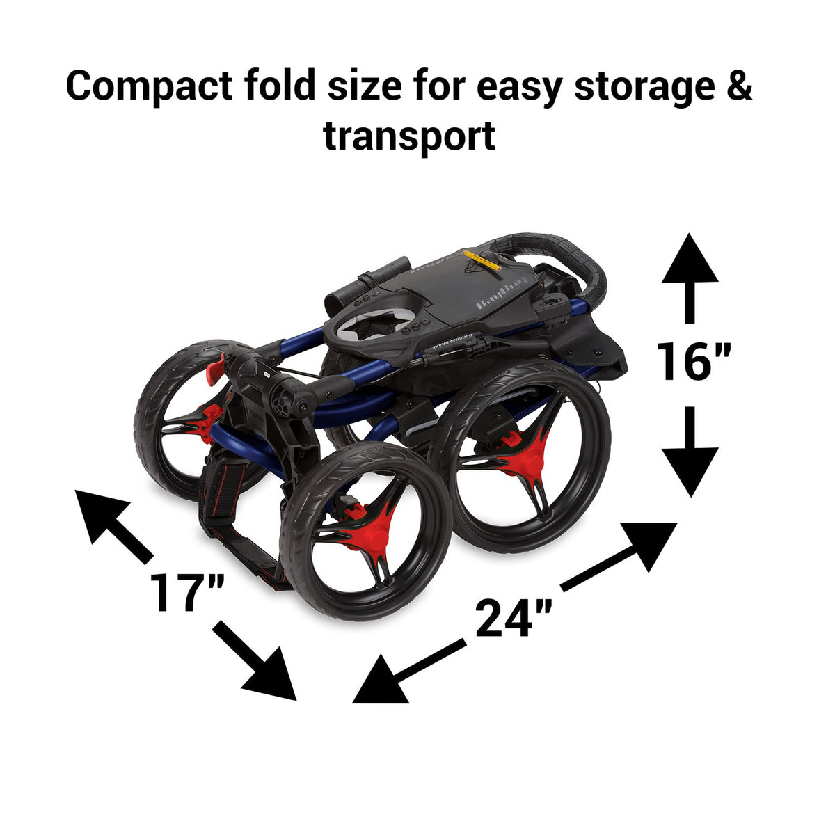 Bag Boy Quad XL Push Cart-Golf Tech
