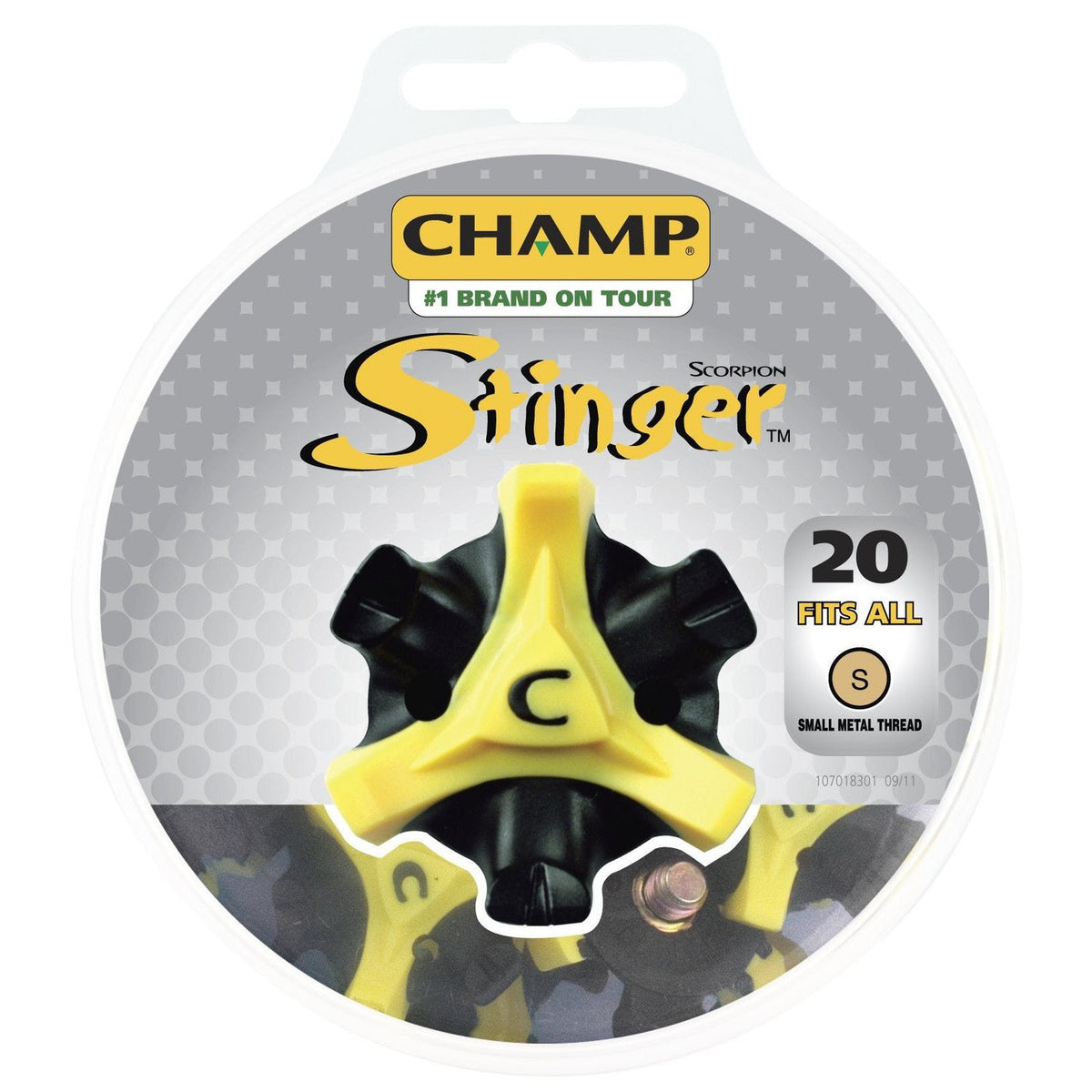 22 Men's Champ Scorpion Stinger Small Thread Golf Spikes-Golf Tech