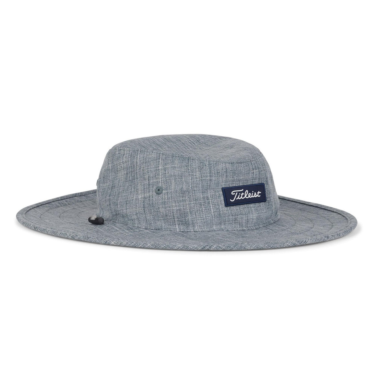 Titleist Special Edition 1 Size Fits All Classic Ultra Lightweight Polyester Charleston Aussie Golf Bucket Hat Cap, Heathered Storm/White-Golf Tech