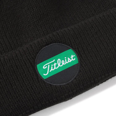 Titleist Golf Shamrock Boardwalk Pom Pom Beanie Black/Green-Golf Tech