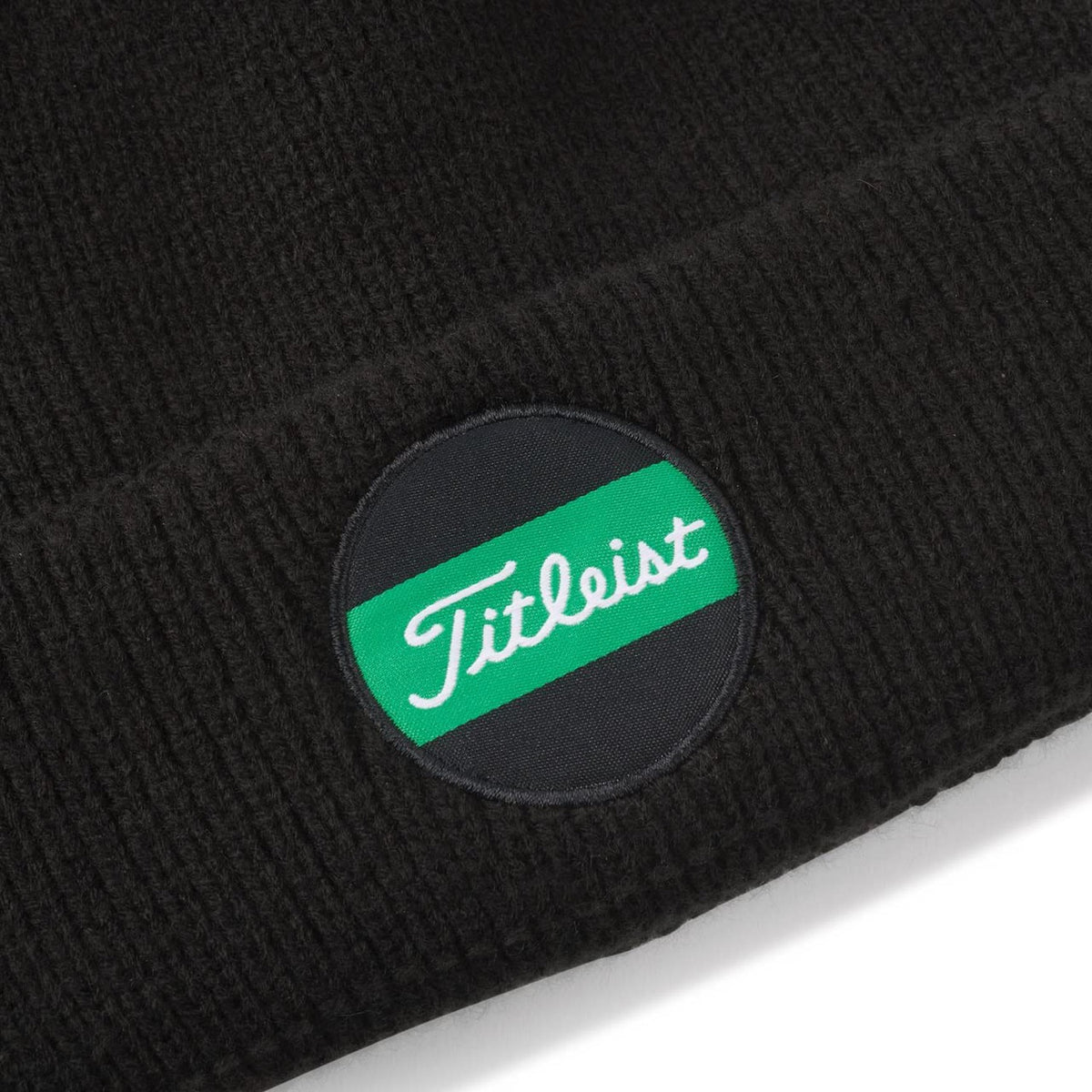 Titleist Golf Shamrock Boardwalk Pom Pom Beanie Black/Green-Golf Tech
