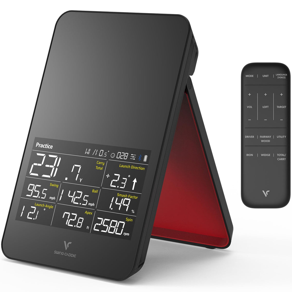 Voice Caddie Portable Golf Launch Monitor and Swing Analyzer with Real-Time Shot Data Tracking – Ideal Golf Swing Trainer/Training Equipment for Indoor or Outdoor Use, 12-Hr Battery Life-Golf Tech