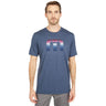 TravisMathew Direct Flight Heather Mood Indigo SM-Golf Tech