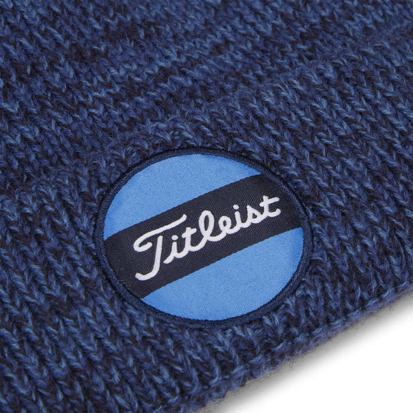Titleist Junior Boardwalk Pom Pom Golf Beanie Hat - Heather / Blue Titleist Junior Boardwalk Pom Pom Golf Beanie Hat - Heather / Blue