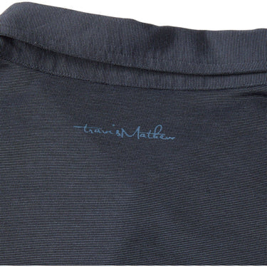 TravisMathew Men's Player Golf Polo(Vintage Indigo/Black,X-Large)-Golf Tech