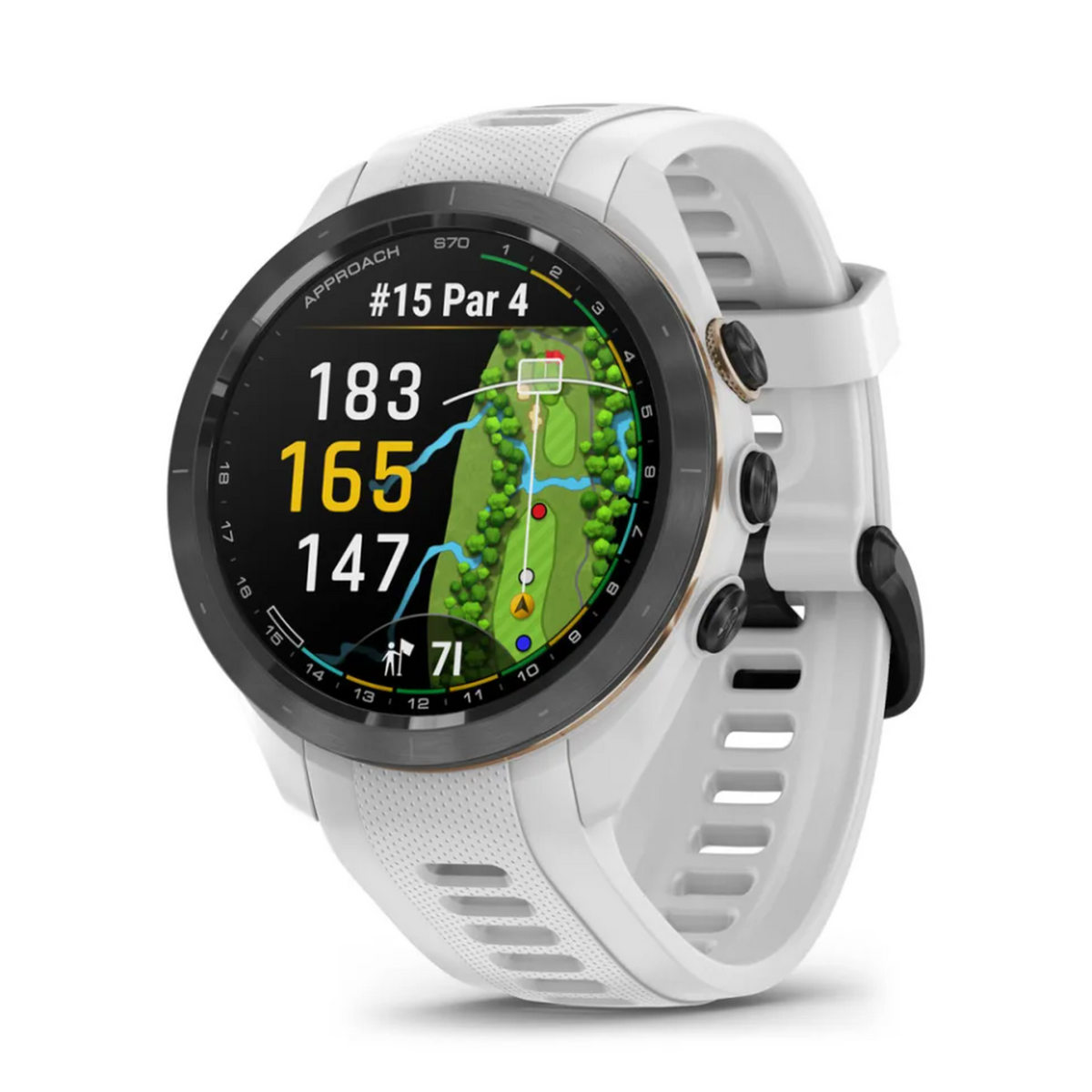 Garmin Approach S70 42mm White-Golf Tech
