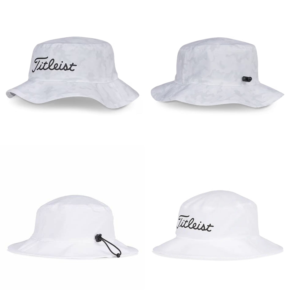 Titleist Breezer Bucket Hat in White / Black & White /  Camo