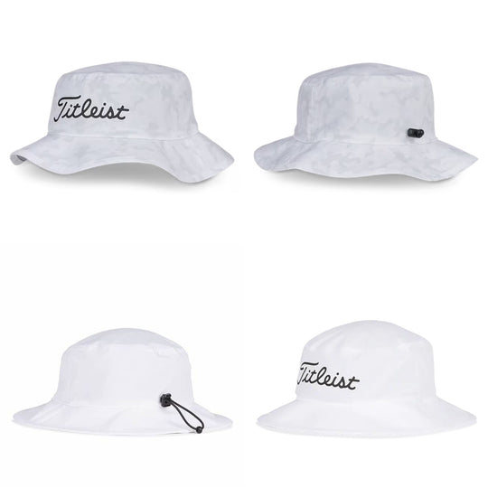 Titleist Breezer Bucket Hat in White / Black & White /  Camo