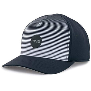 PING Golf Sport Stripe Cap Hat Navy One Size Adjustable-Golf Tech