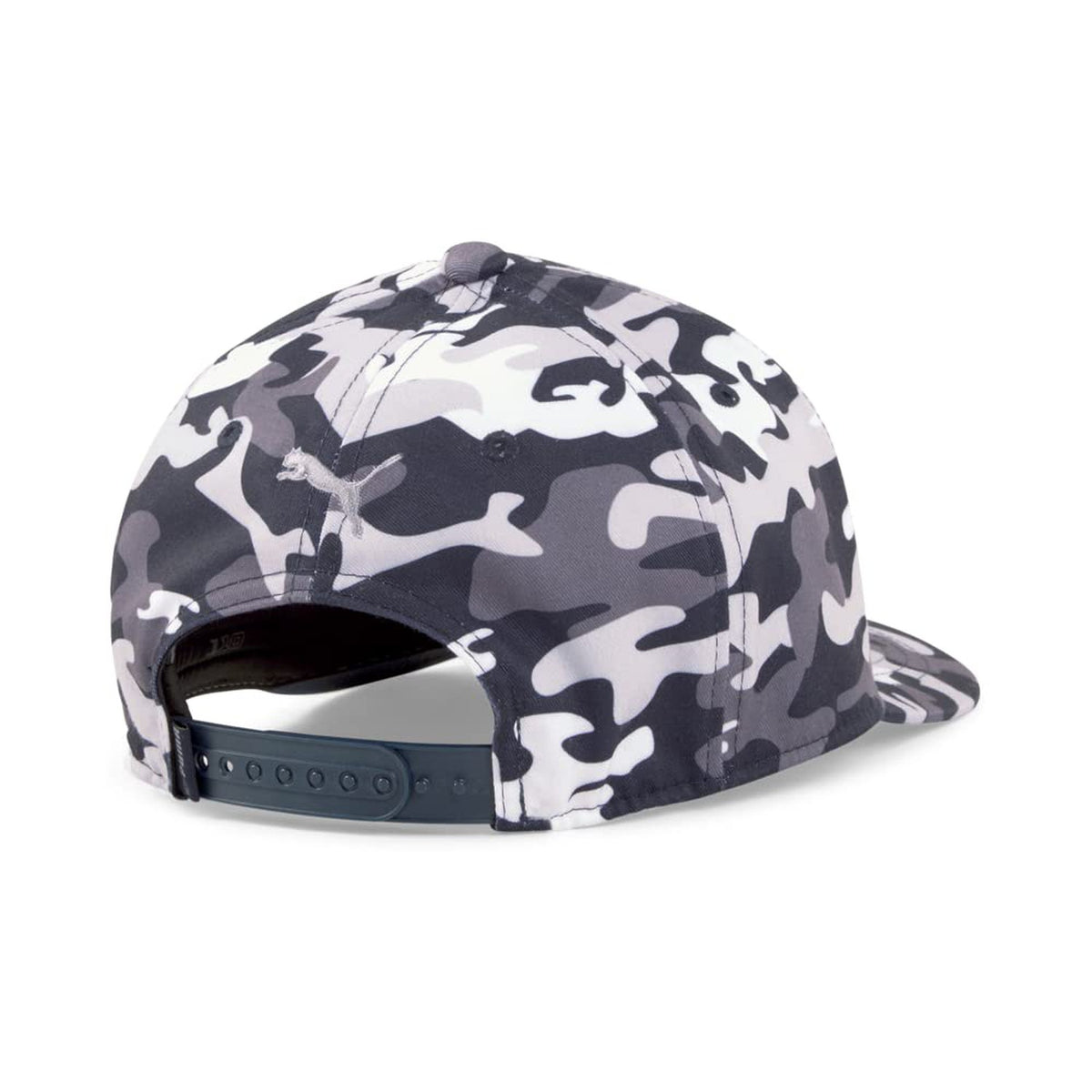 Puma Golf Men's Camo Pattern P Hat, Navy Blazer-High Rise, One Size-Golf Tech