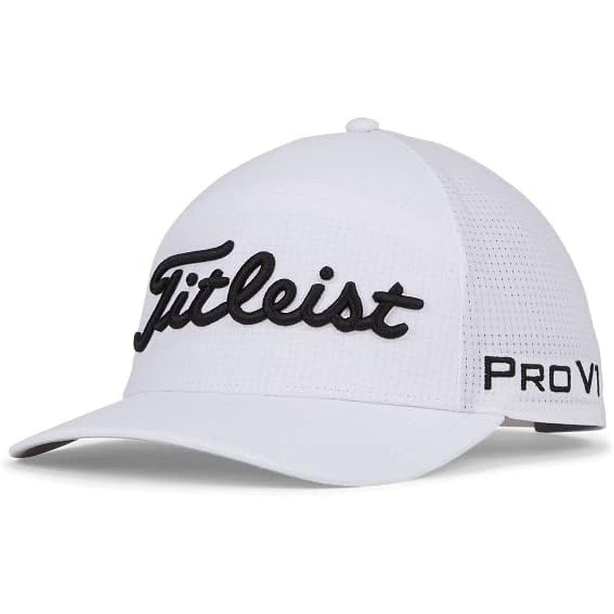 Titleist Golf Tour Featherweight Hat White/Black-Golf Tech