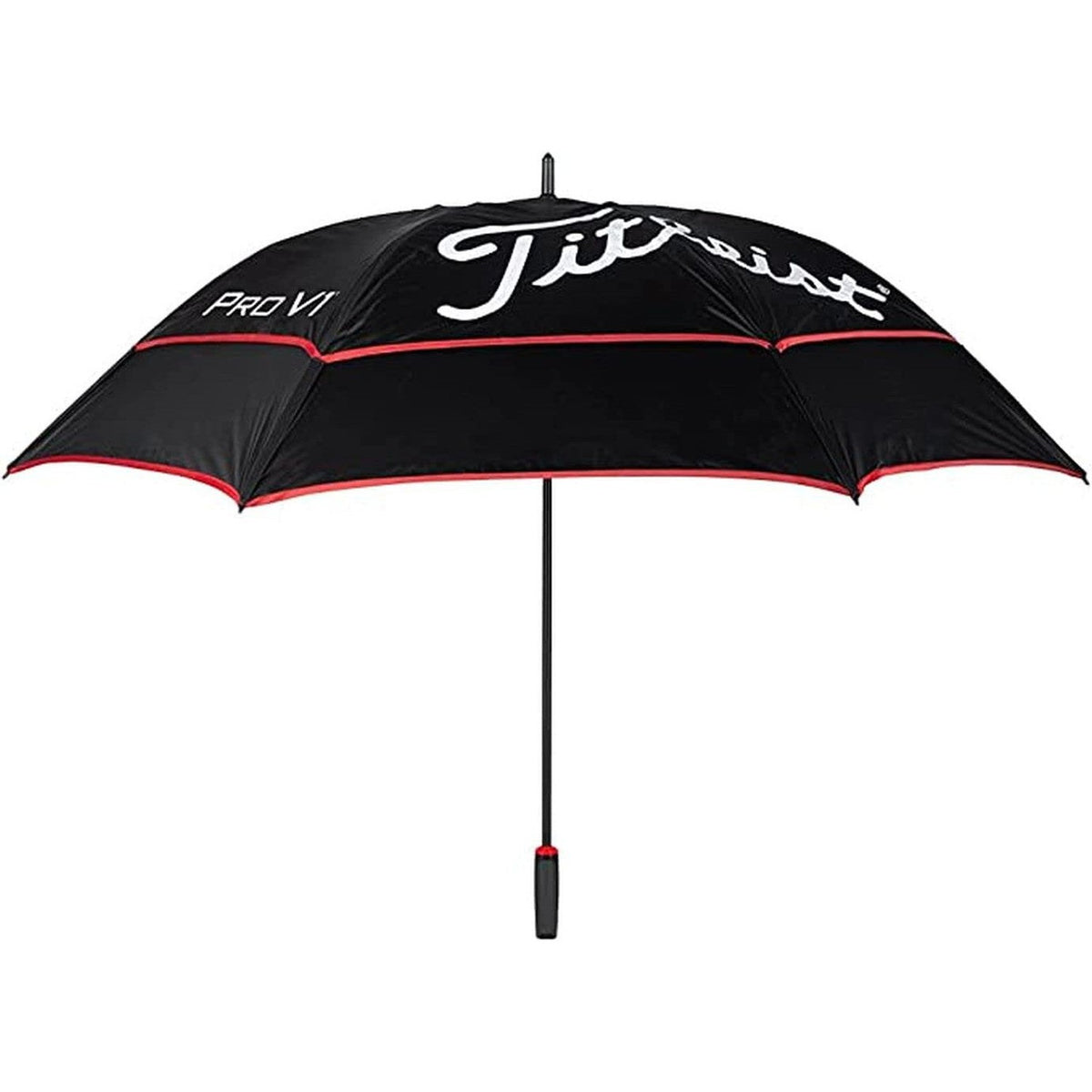 Titleist Tour Double Canopy Golf Umbrella Black/Black/Red, 68-Golf Tech