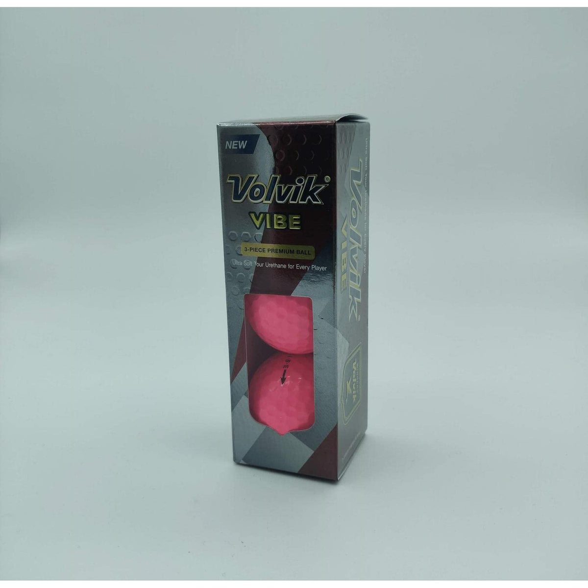 Volvik Vibe Pink Golf Balls-Golf Tech