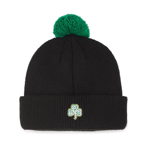 Titleist Golf Shamrock Boardwalk Pom Pom Beanie Black/Green-Golf Tech