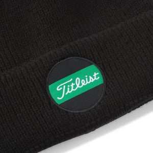 Titleist Golf Shamrock Boardwalk Pom Pom Beanie Black/Green-Golf Tech