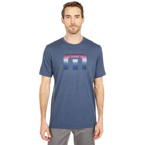TravisMathew Direct Flight Heather Mood Indigo SM-Golf Tech