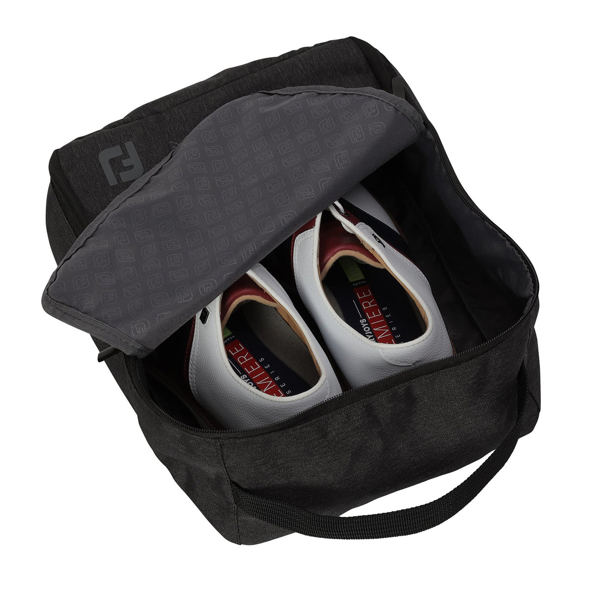 FootJoy Nylon Golf Shoe Bag- Charcoal-Golf Tech